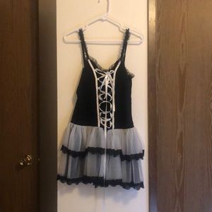 DOLLS KILL LACE UP CORSET MINI DRESS